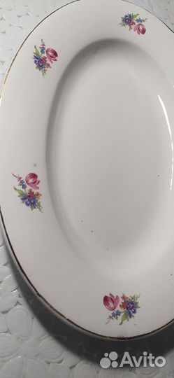 Тарелка(блюдо) овальная. СССР
