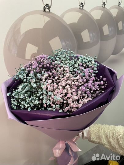 Букет Цветы Гипсофила Живые цветы