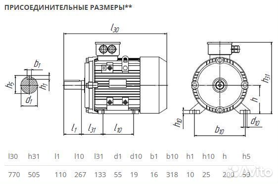 Электродвигатель аир 200М2 (37кВт-3000об) новый