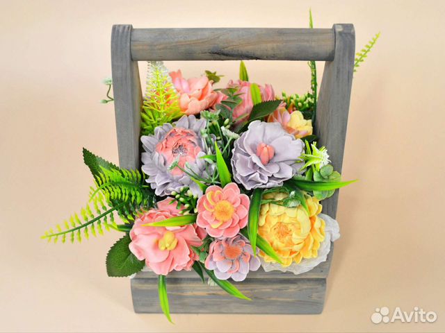 Букет из мыльных цветов