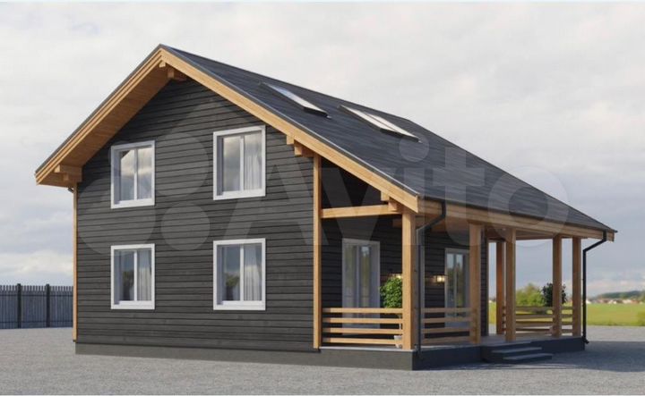 Коттедж 193 м² на участке 9 сот.