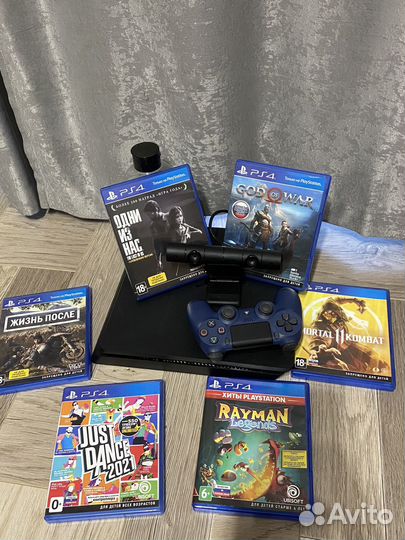 Sony playstation 4 PS4 1tb (6 игр, джойстик)