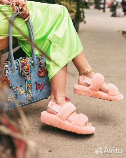 Меховые тапочки ugg