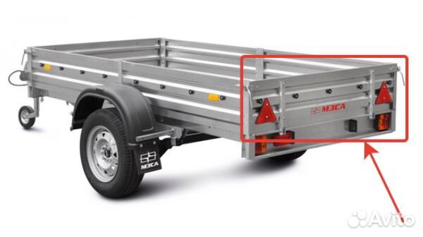 Борт на прицеп задний мзса 817701.012 (10.012; 30