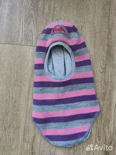 Шапка шлем демисезонная Shanti punti 52для девочки