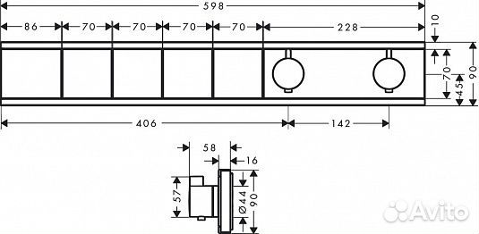 Смеситель для душа hansgrohe 15382000 Хром