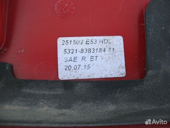 Фонарь в крышку багажника R BMW X5 E53 2002г