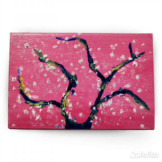 Картина масло 10х15 грунтованный картон