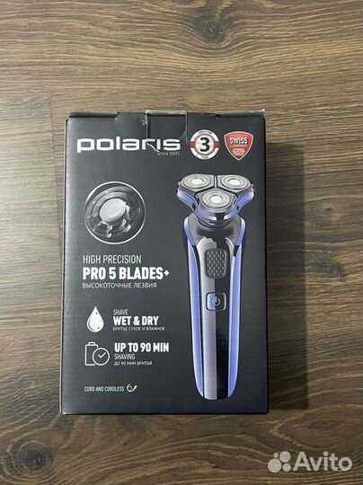 Электрическая бритва polaris pmr0309rc