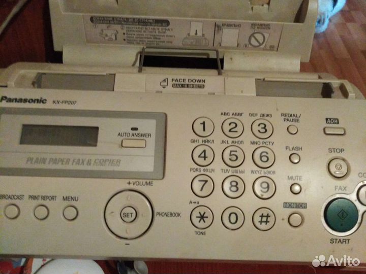 Факс panasonic kx ft72