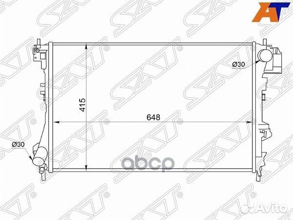 Радиатор Cadillac BLS 06-10 / Opel Signum 03-08