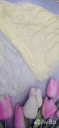 Кружевное полотно 150 см разные цвета