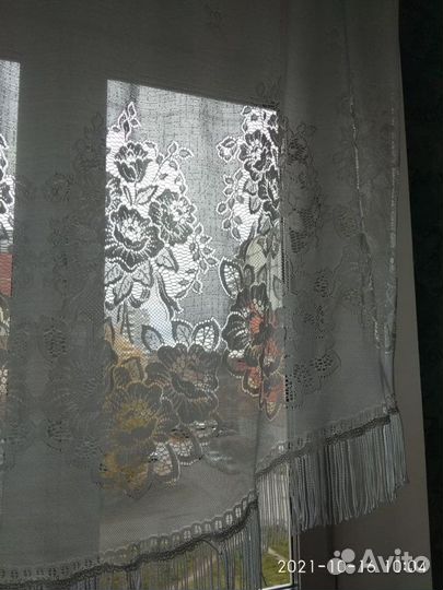 Штора-тюль на кухню