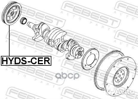 Шкив коленвала hyds-CER Febest