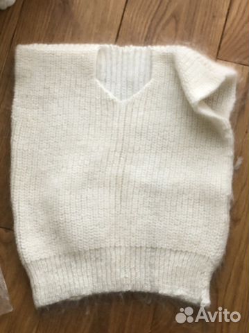 Жилетка пуховая вязаная детская