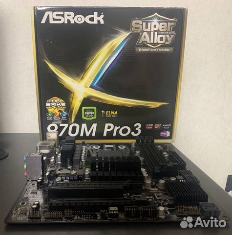 Материнская плата ASRock 970M Pro3 купить в Москве | Электроника | Авито