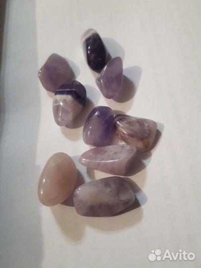 Аметист галтовка