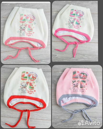 Новые шапки, осень/весна, полушерстяные, 54р