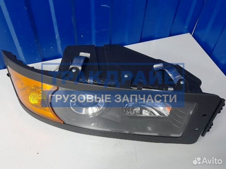 Фара передняя shacman f2000 левая стекло с линзой
