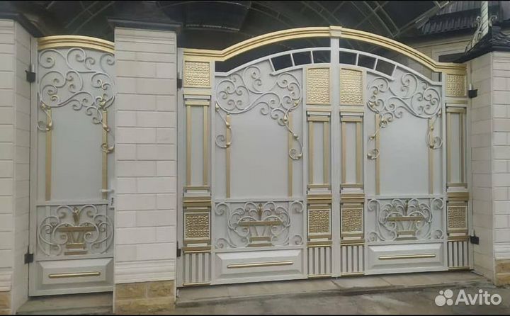 Кованые ворота перила