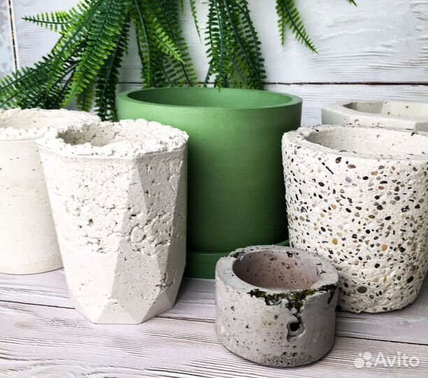 Горшок для цветов бетон