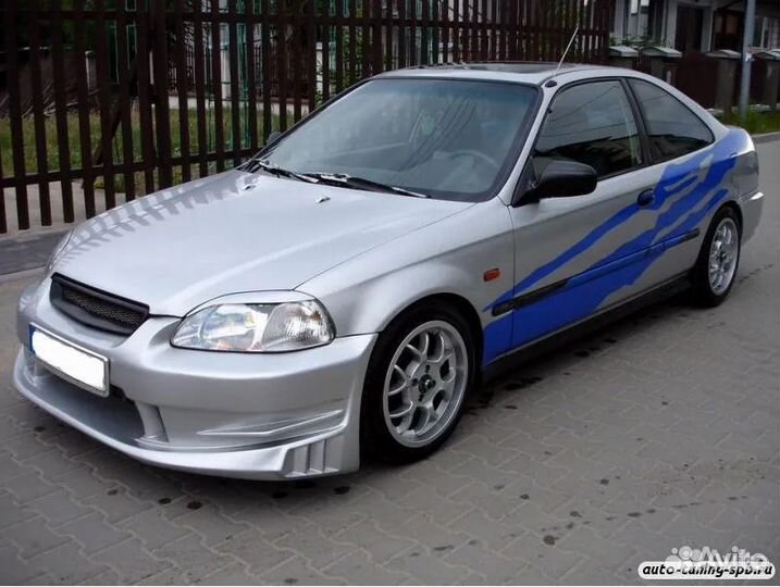 Передний бампер rebel Honda Civic 6 1996-1998