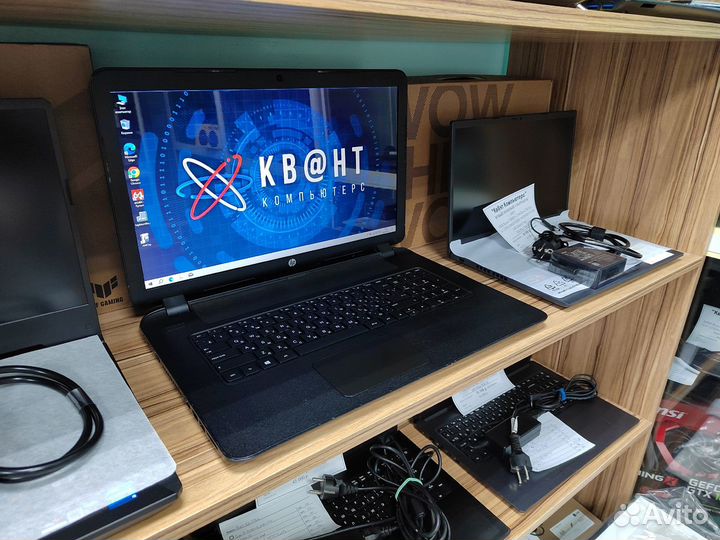 Мощный 4-х ядерный ноутбук HP 17 на гарантии