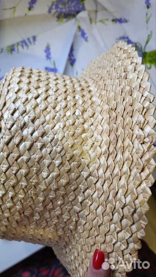 Шляпа женская соломенная канотье