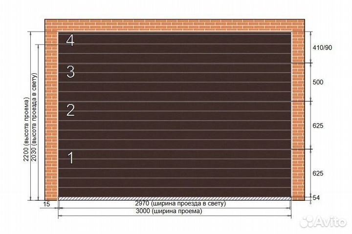 Секционные ворота alutech