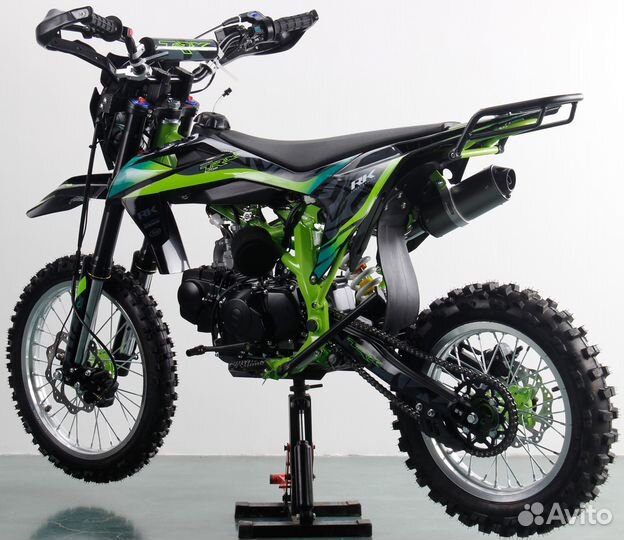 Питбайк Racer TRX140E зеленый