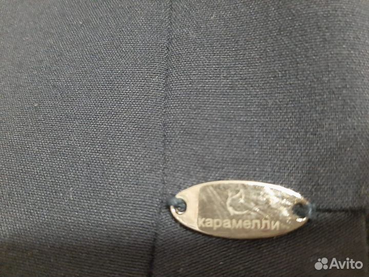 Школьный сарафан для девочки-темно-синий, разм.134