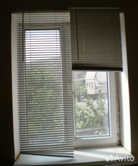 Жалюзи пвх, цвет белый, почти новые, торг
