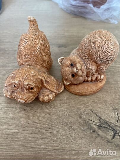 Фигурки кошки и собаки