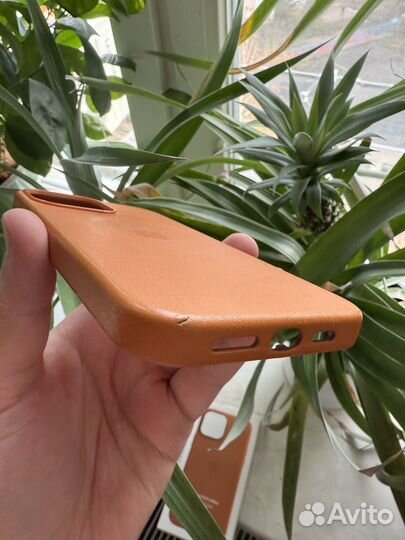 Чехол iPhone 13 Pro Max Leather Case