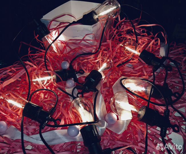 Ретро гирлянды с лампочками