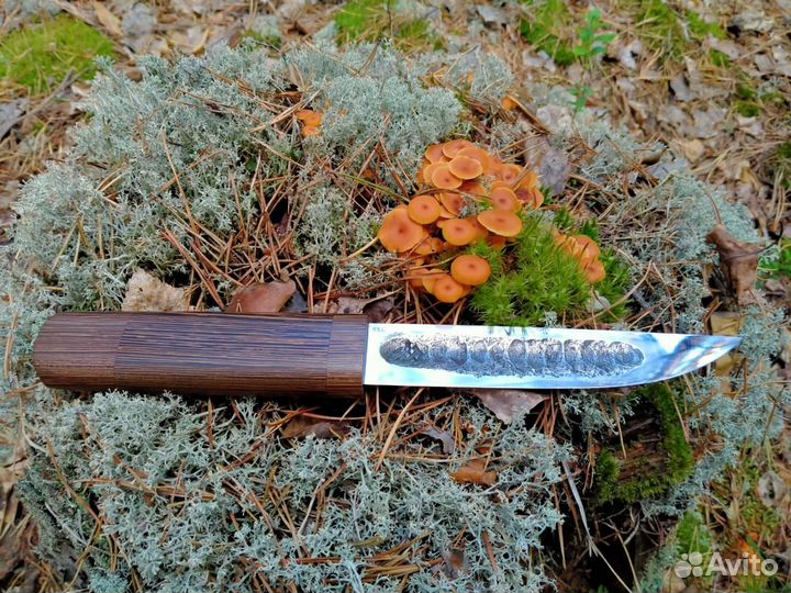 Нож Якутский из кованой стали Х12мф в дереве