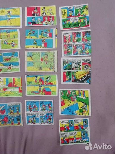 Вкладыш, этикетки от жвачек