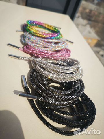 Шнурки со стразами