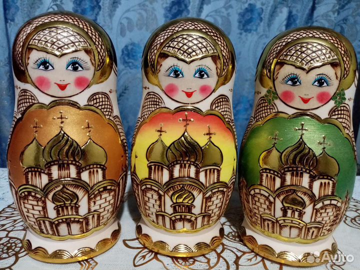 Матрёшки выжженные