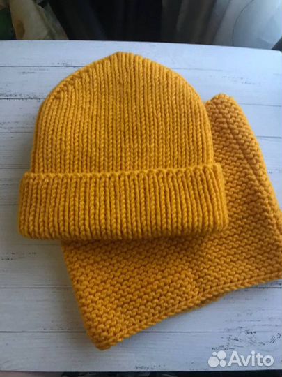 Шапка и снуд женский