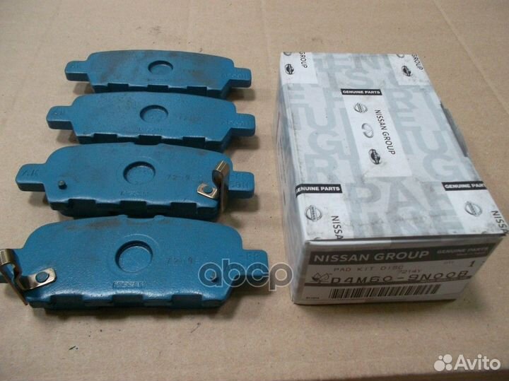 Колодки тормозные дисковые D4M609N00B nissan