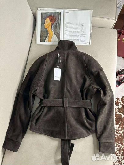 Куртка замшевая женская The Row кофе