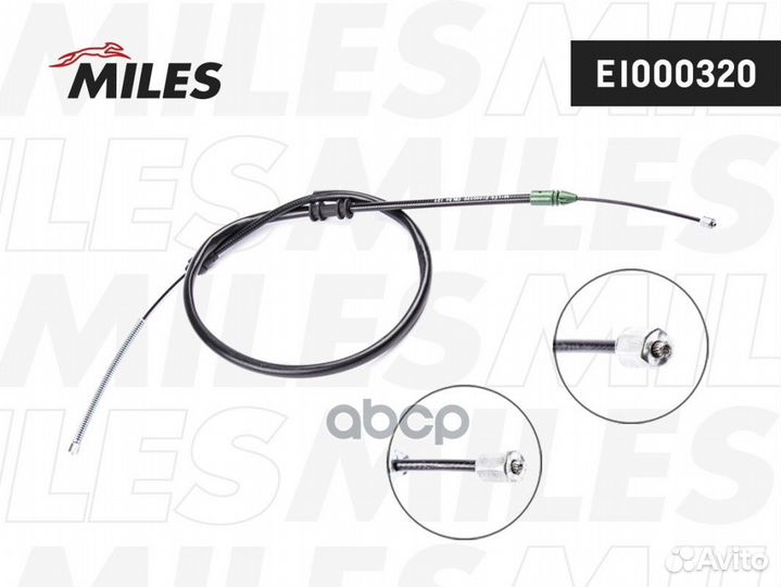 Трос ручного тормоза renault kangoo 1442мм EI00