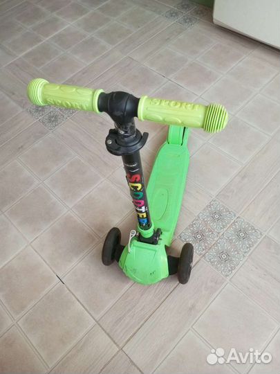 Самокат детский трехколесный бу