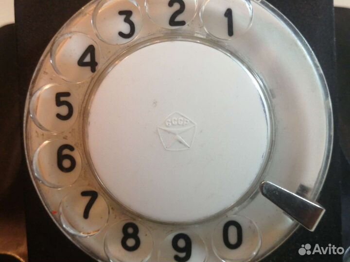 Телефон дисковый СССР, корболит 1960г