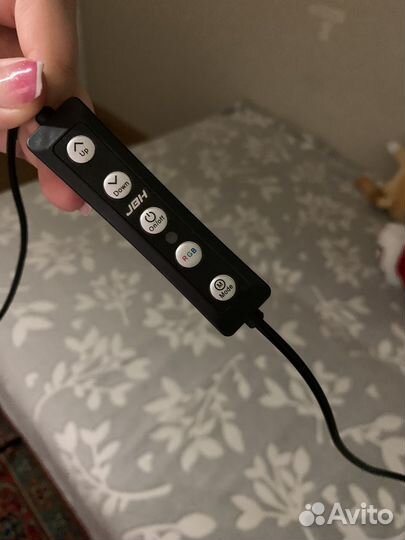 Кольцевая лампа цветная RGB 33см