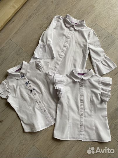 Блузки школные р 122-128
