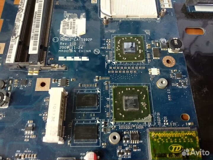 Материнская плата ndwg2 LA-5992P Rev:1.0. донор