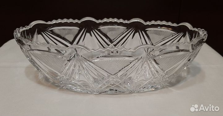 Хрустальная салатница или конфетница 60-90 годы