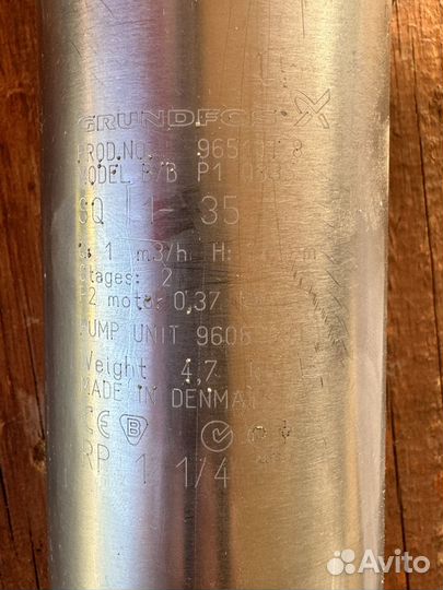 Скважинный насос grundfos 1-35